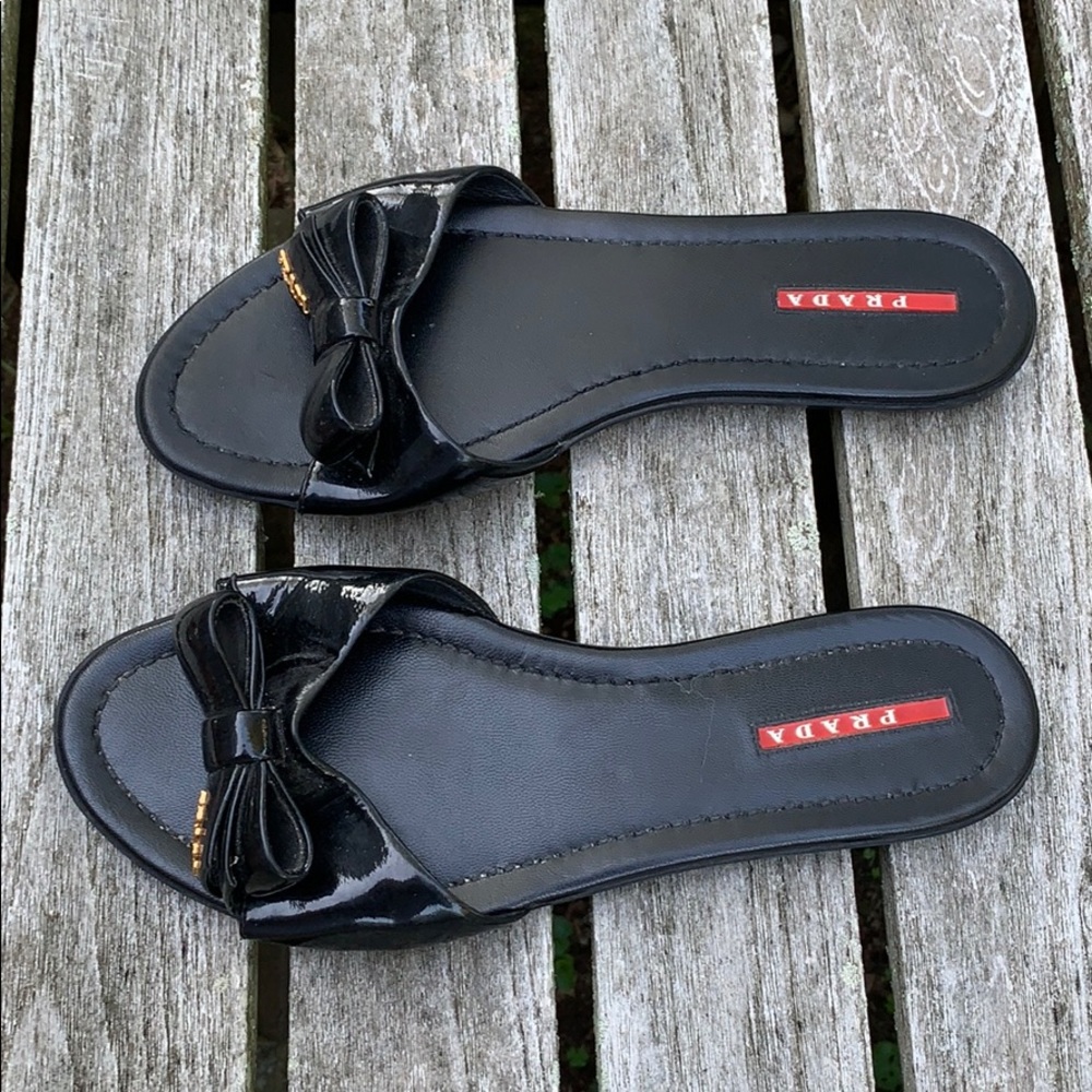 Authentic Prada Bow Sandals